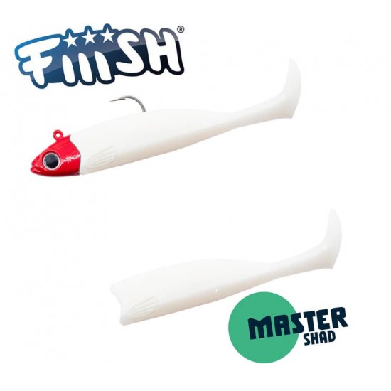Leurres De Pêche Fiiish Heavy Master Shad No.4 - 10cm, 21g, Matériau Brut, Paquet De 2 - 11